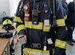 Firefighter with ppt radio and tracker